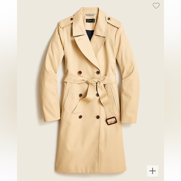 New! J. Crew Icon trench coat vintage khaki nbnn - Picture 1 of 12
